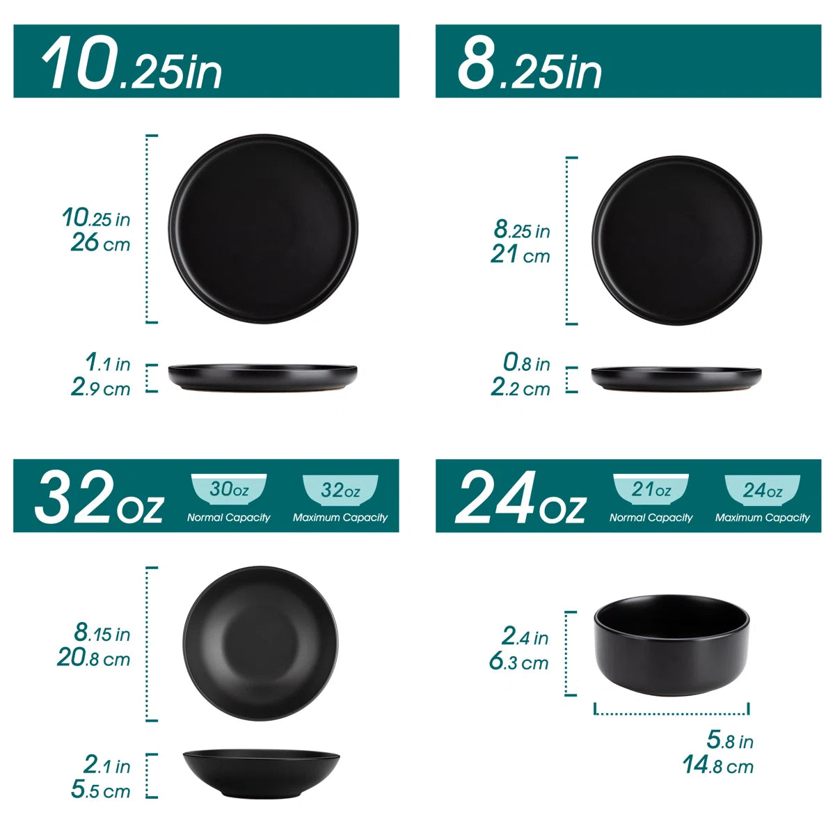 Playa 16 Piece Stoneware Dinnerware Set - Service for 4 (Set of 16)