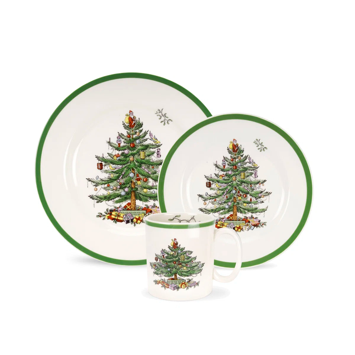 12-Piece Dinnerware Set with Plates & Mugs, Service for 4