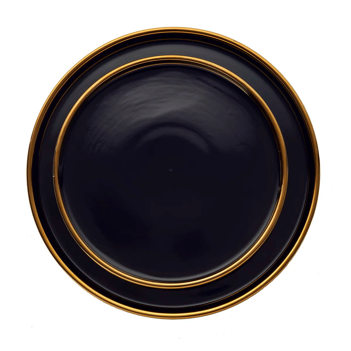 Hillcrest 12 Piece Gold Rim Dinnerware Set, Service For 4